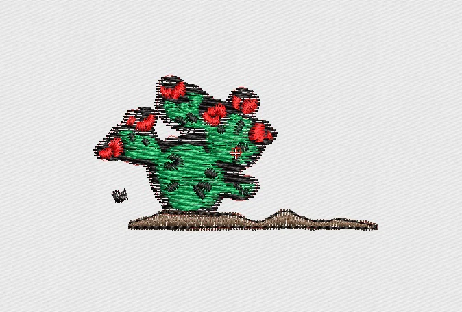 Cactus Embroidery Design