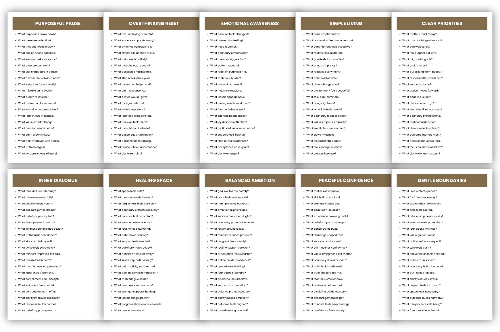 Calm Clarity Prompts for Mindfulness - Image 3