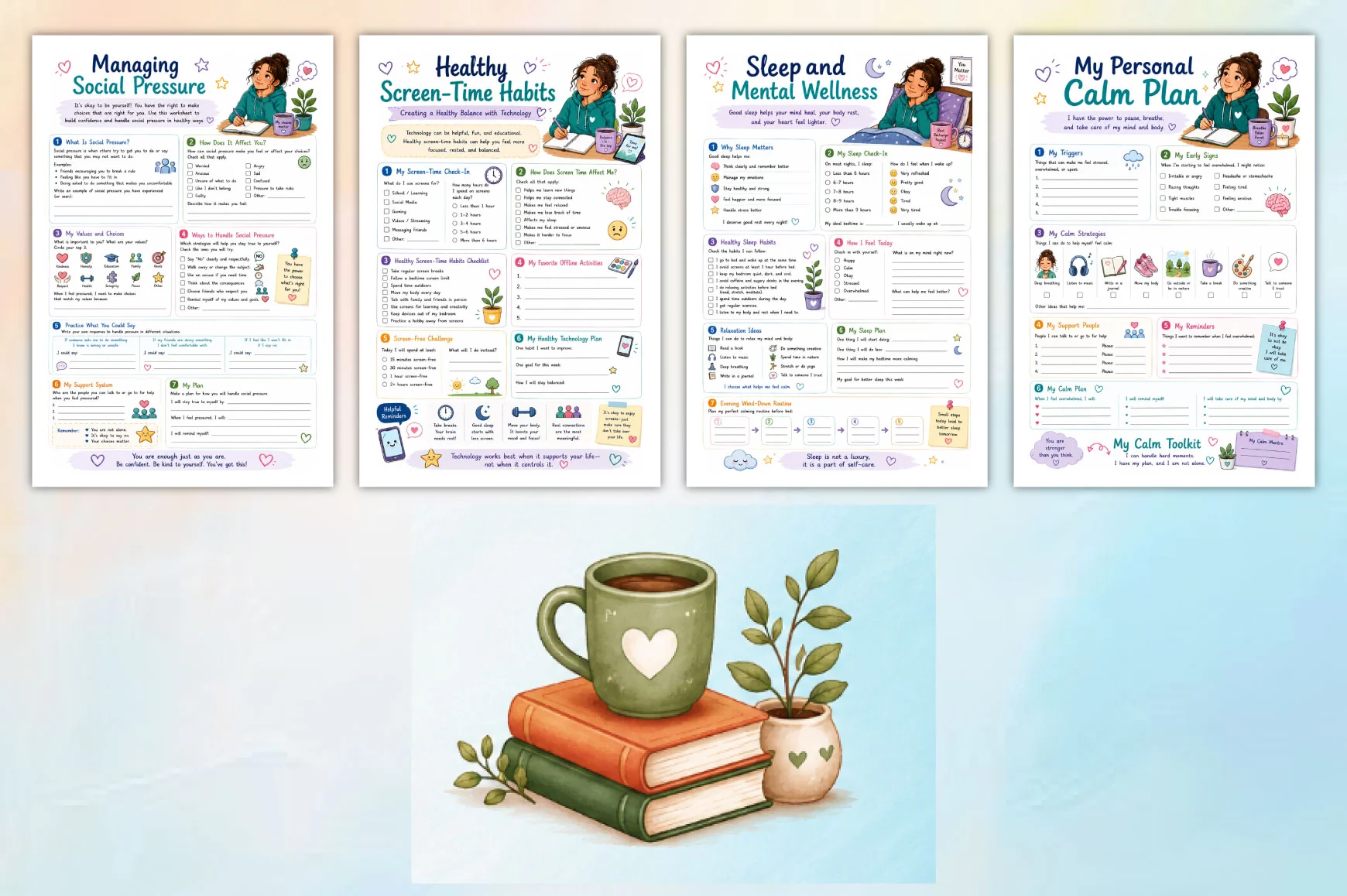 Calming The Busy Mind For Teens Workbook - Image 4