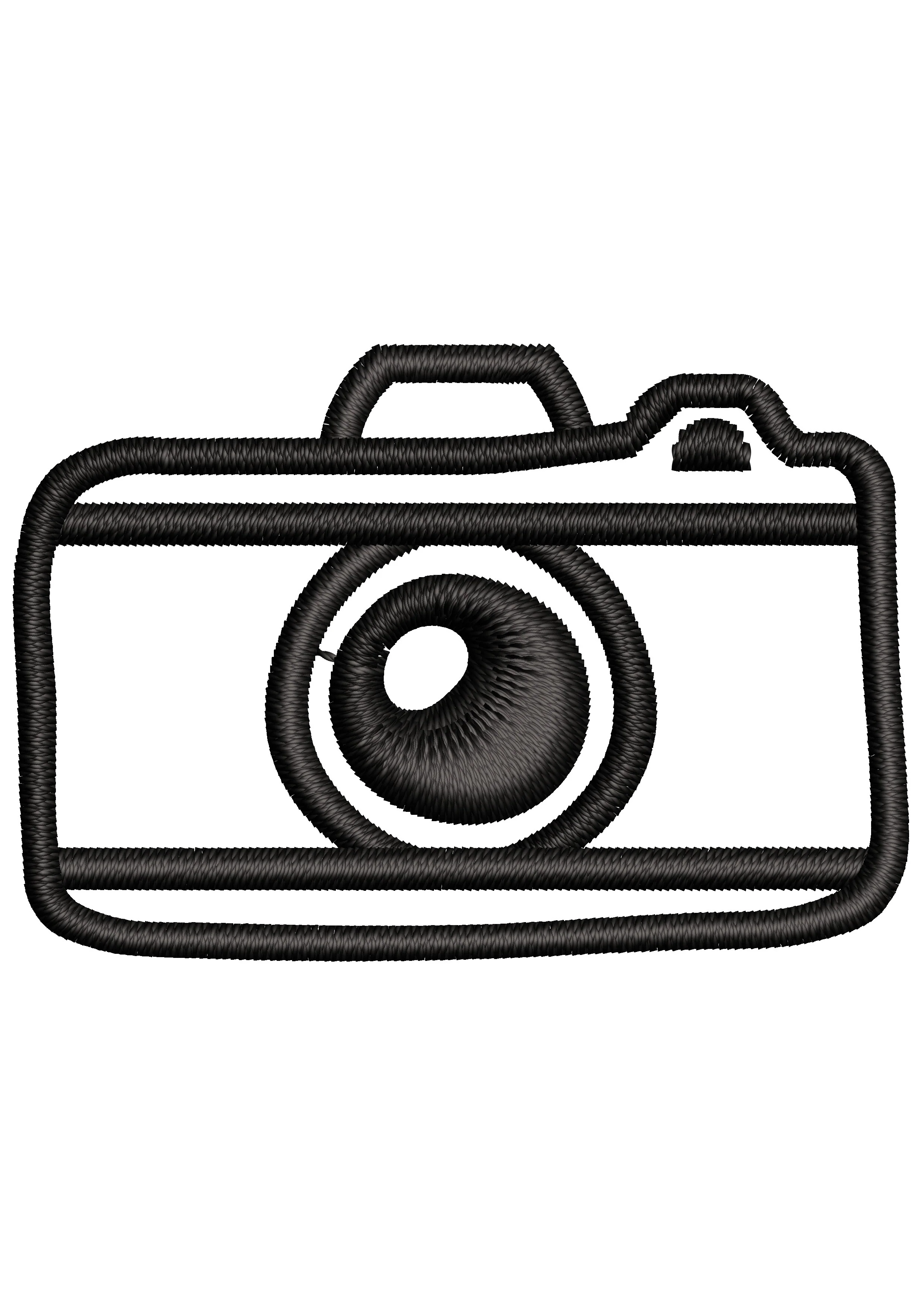 Camera Embroidery Design