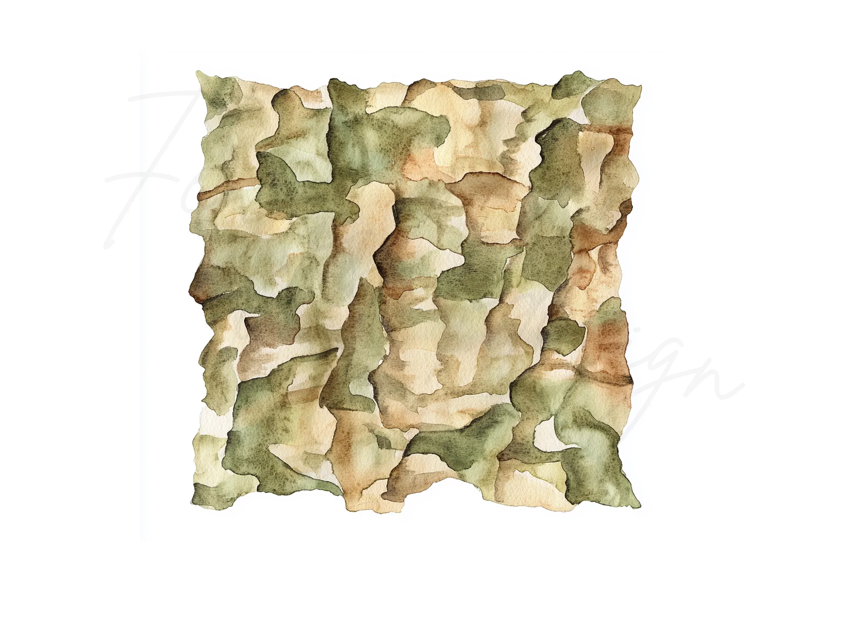 Camouflage Pattern Clipart Bundle - Image 2