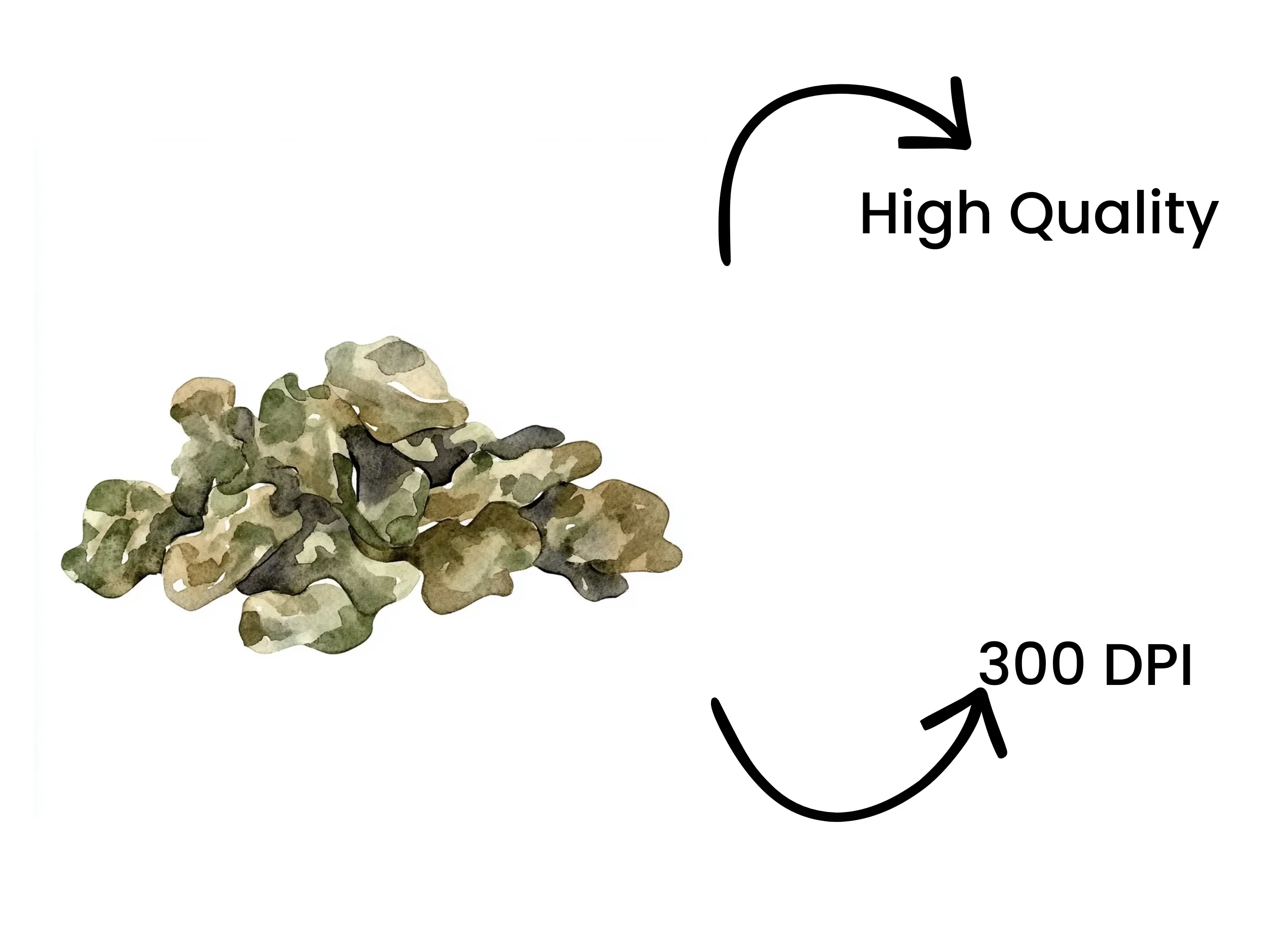 Camouflage Rocks Clipart Bundle - Image 4
