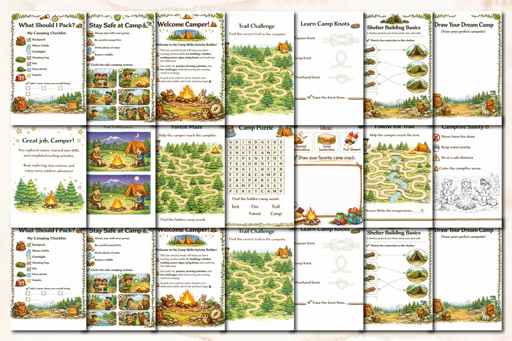 Camp Skills Activity Planner Builder - Image 2