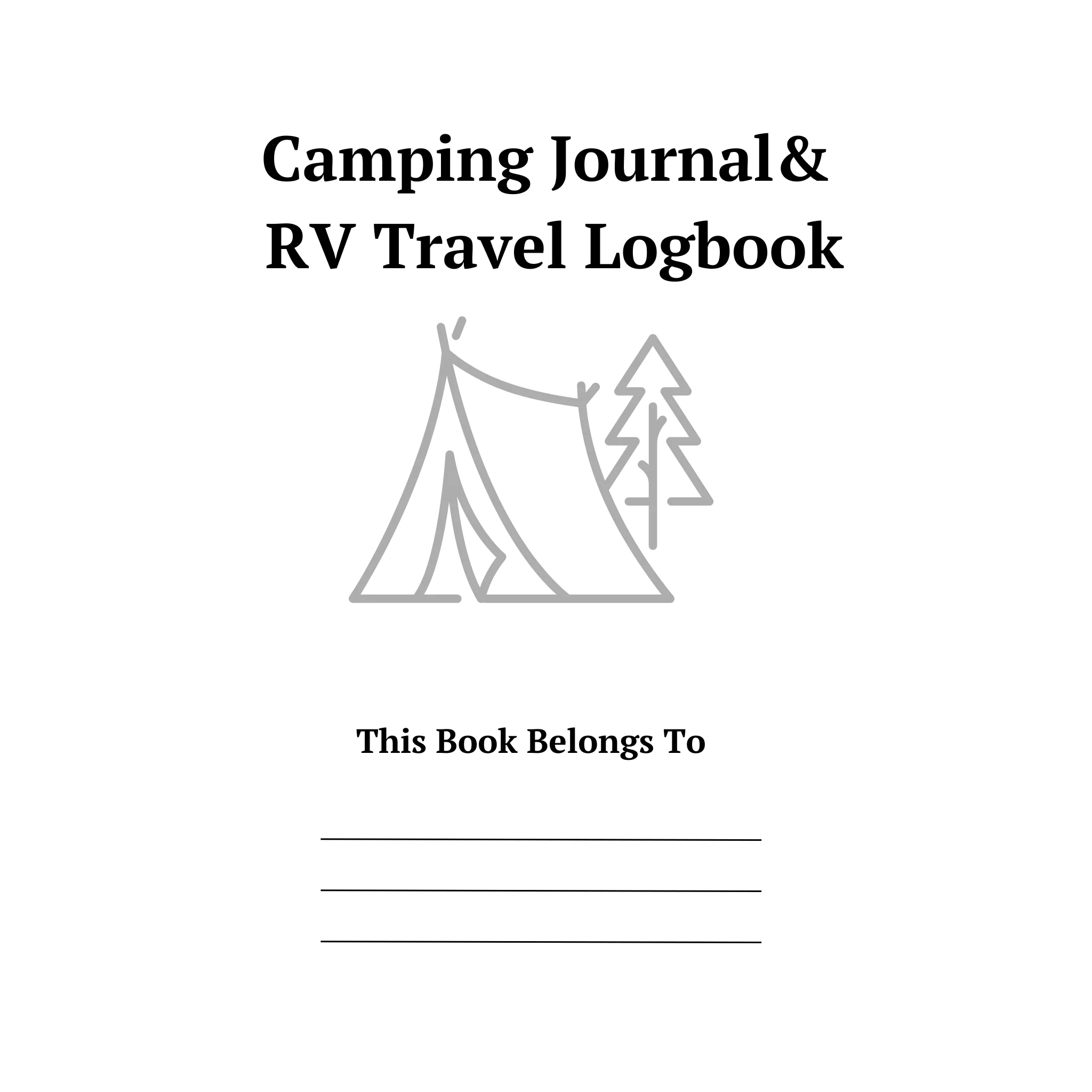 Camping Journal & RV Travel Logbook Bundle