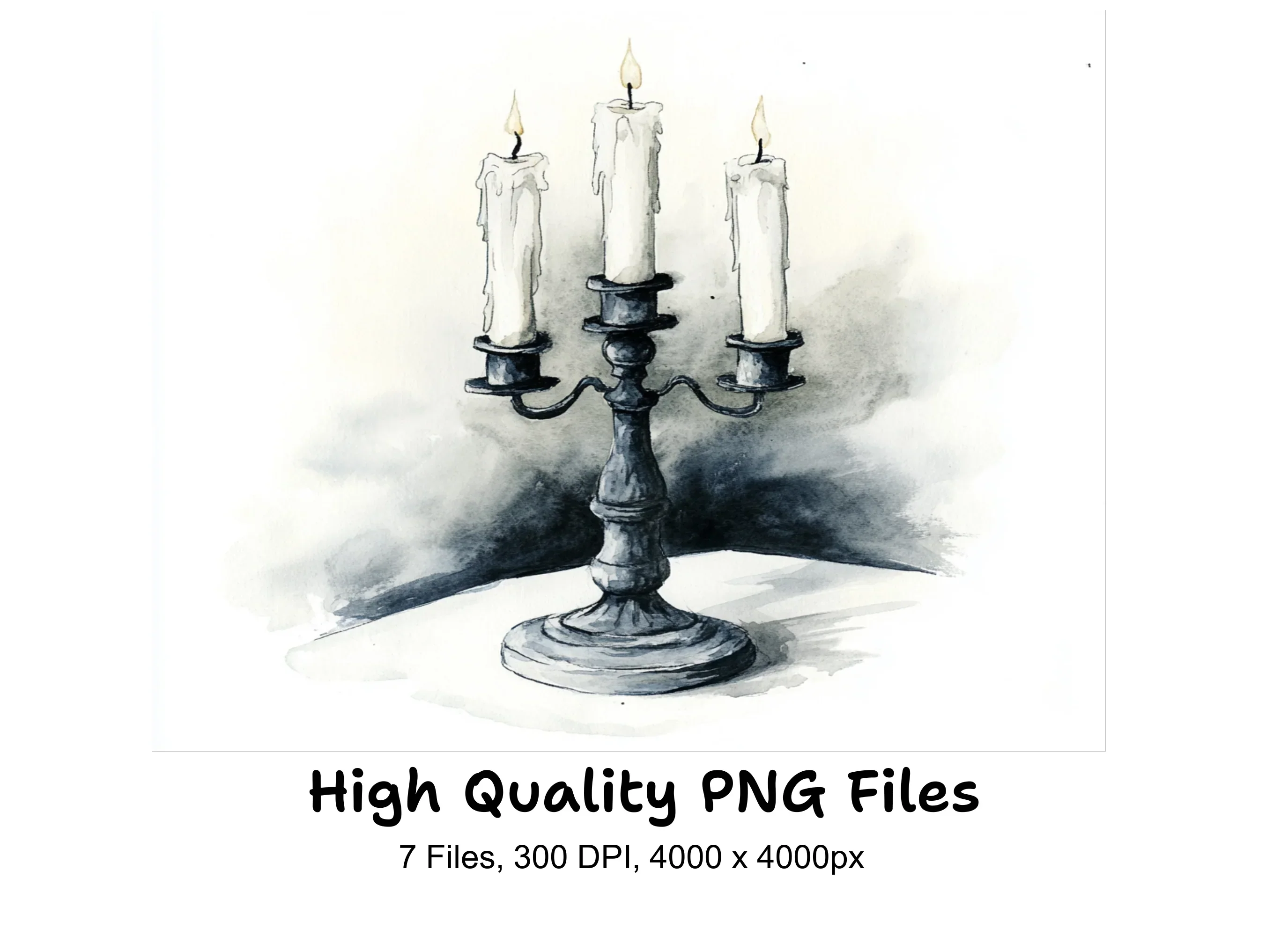 Candelabra Clipart Bundle