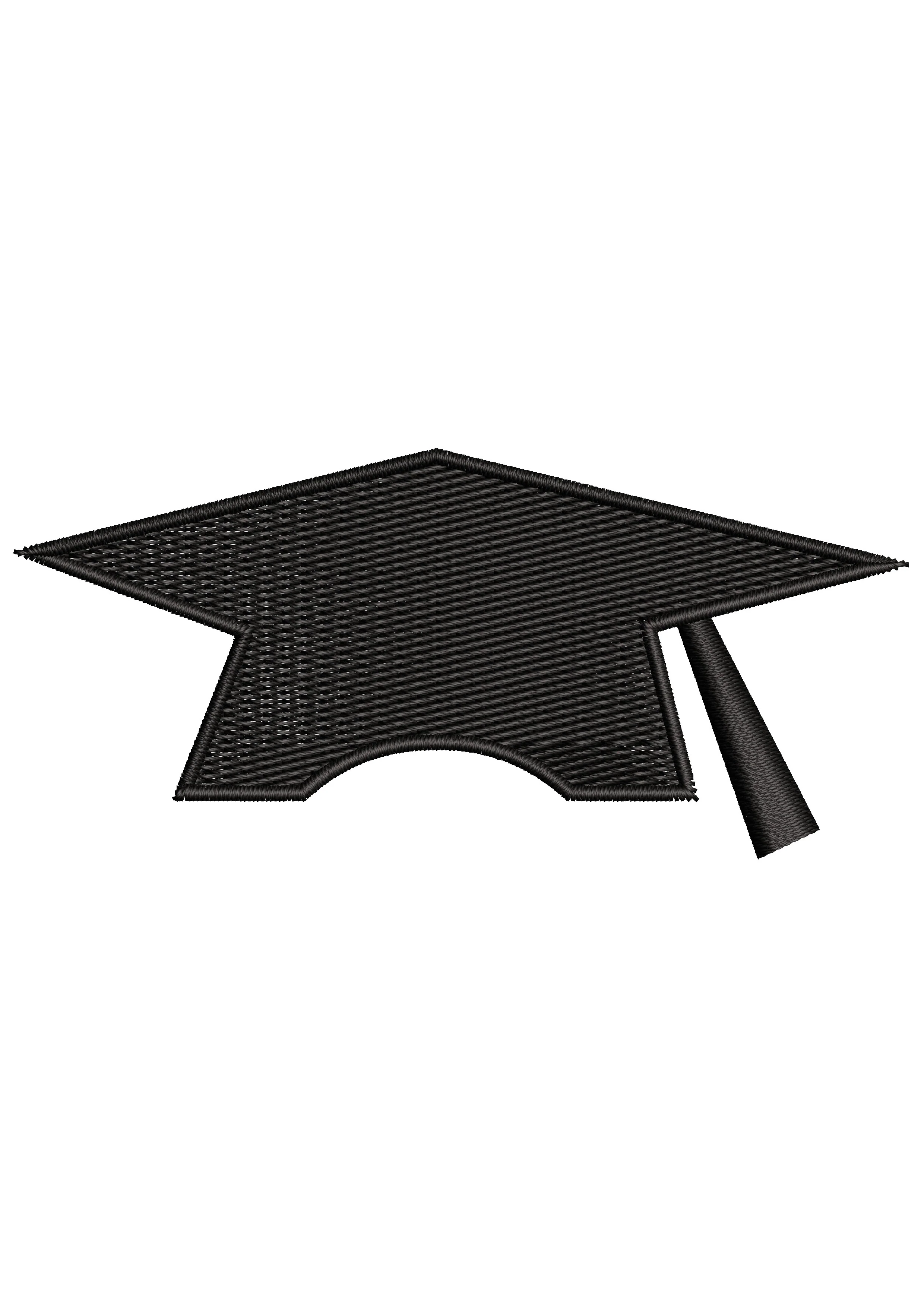 Cap Degree Embroidery Design