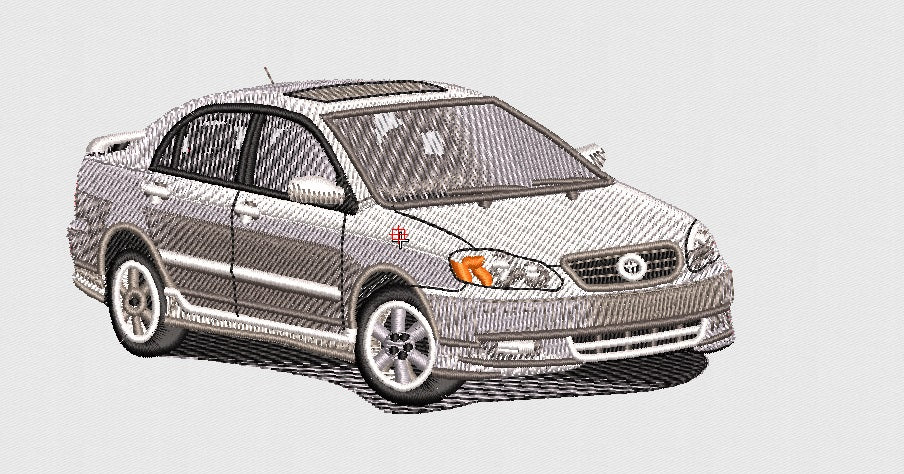 Car Embroidery Design