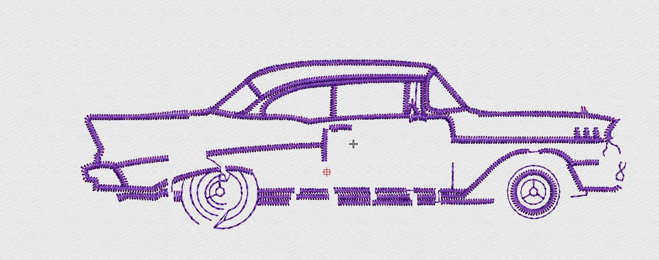 Car Embroidery Design