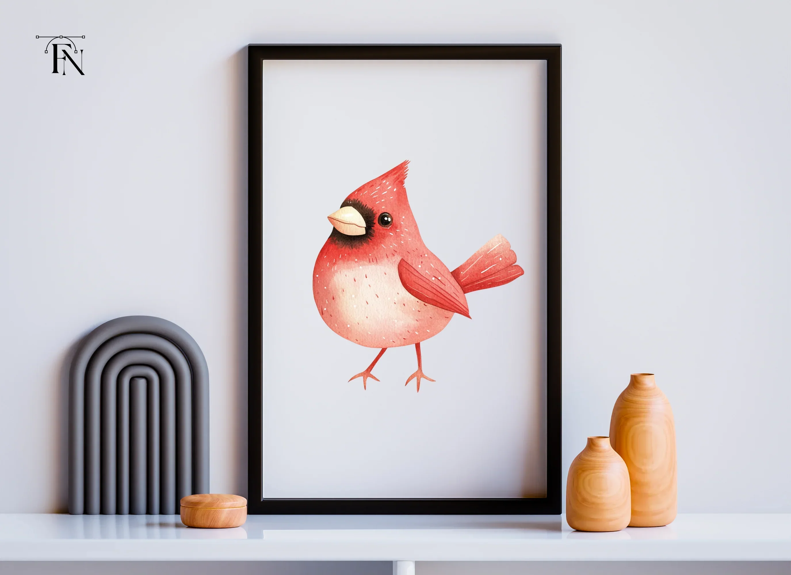 Cardinal Bird Clipart Bundle - Image 6