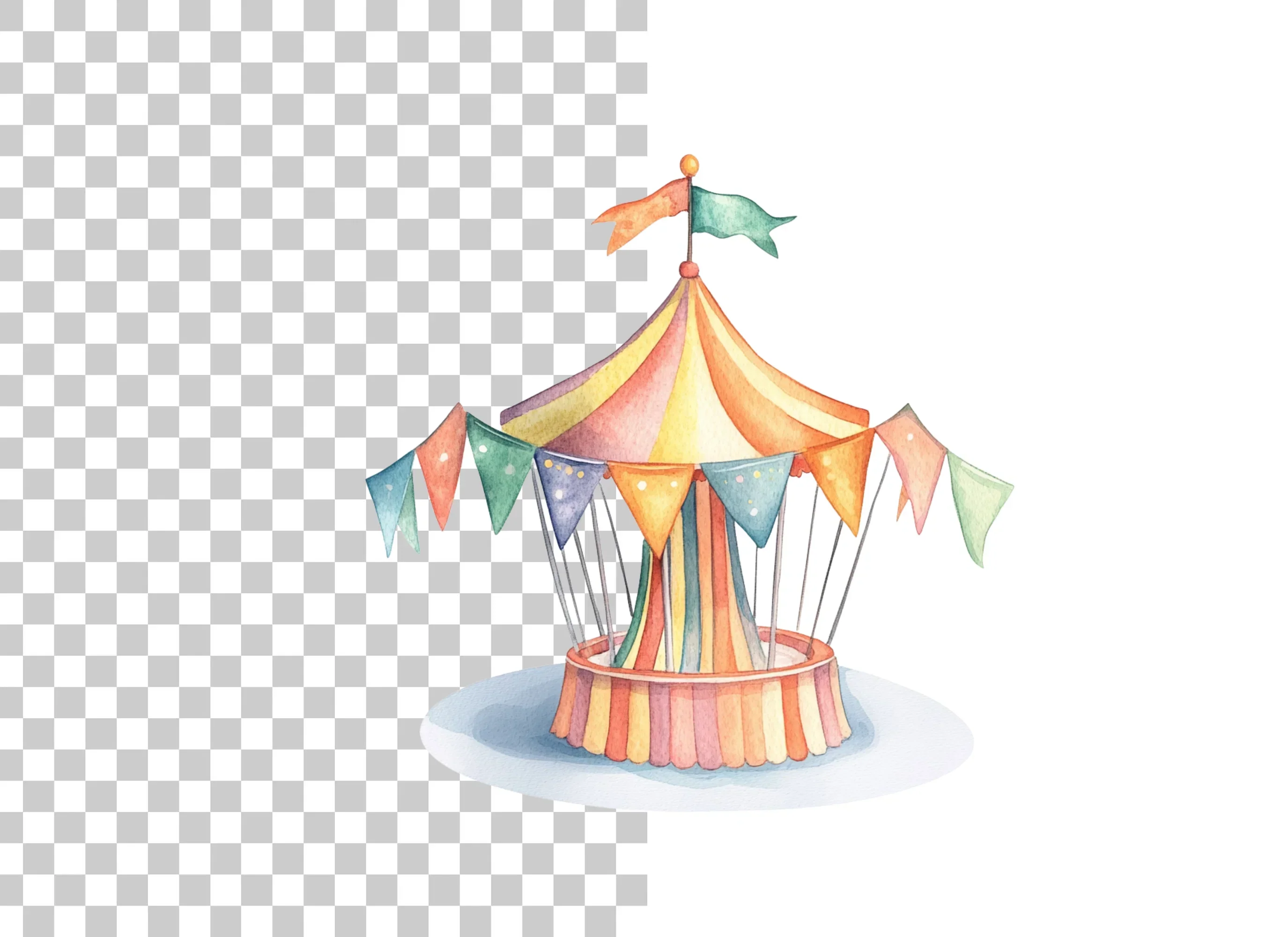 Carousel Ride Clipart Bundle - Image 2