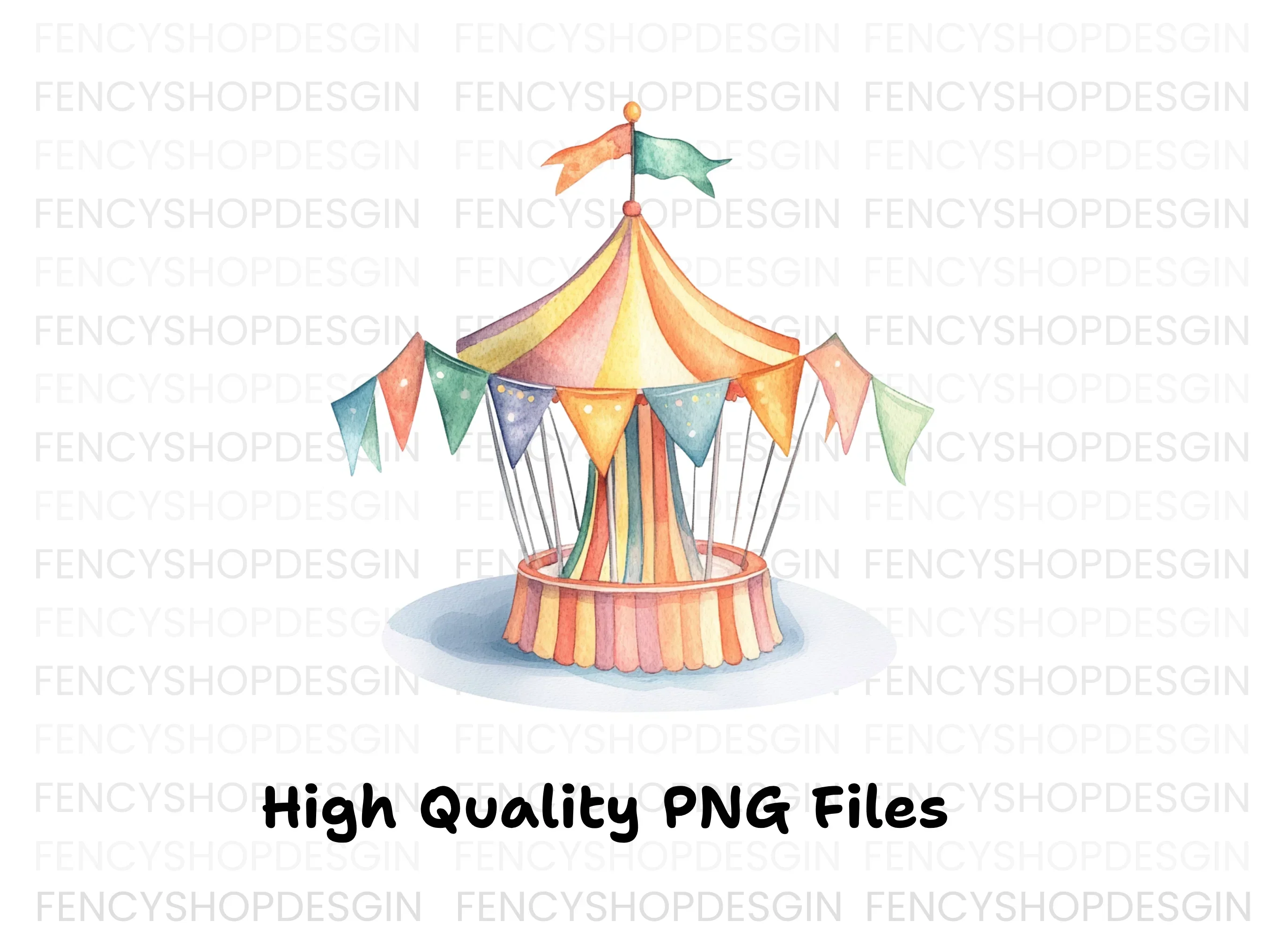 Carousel Ride Clipart Bundle - Image 3