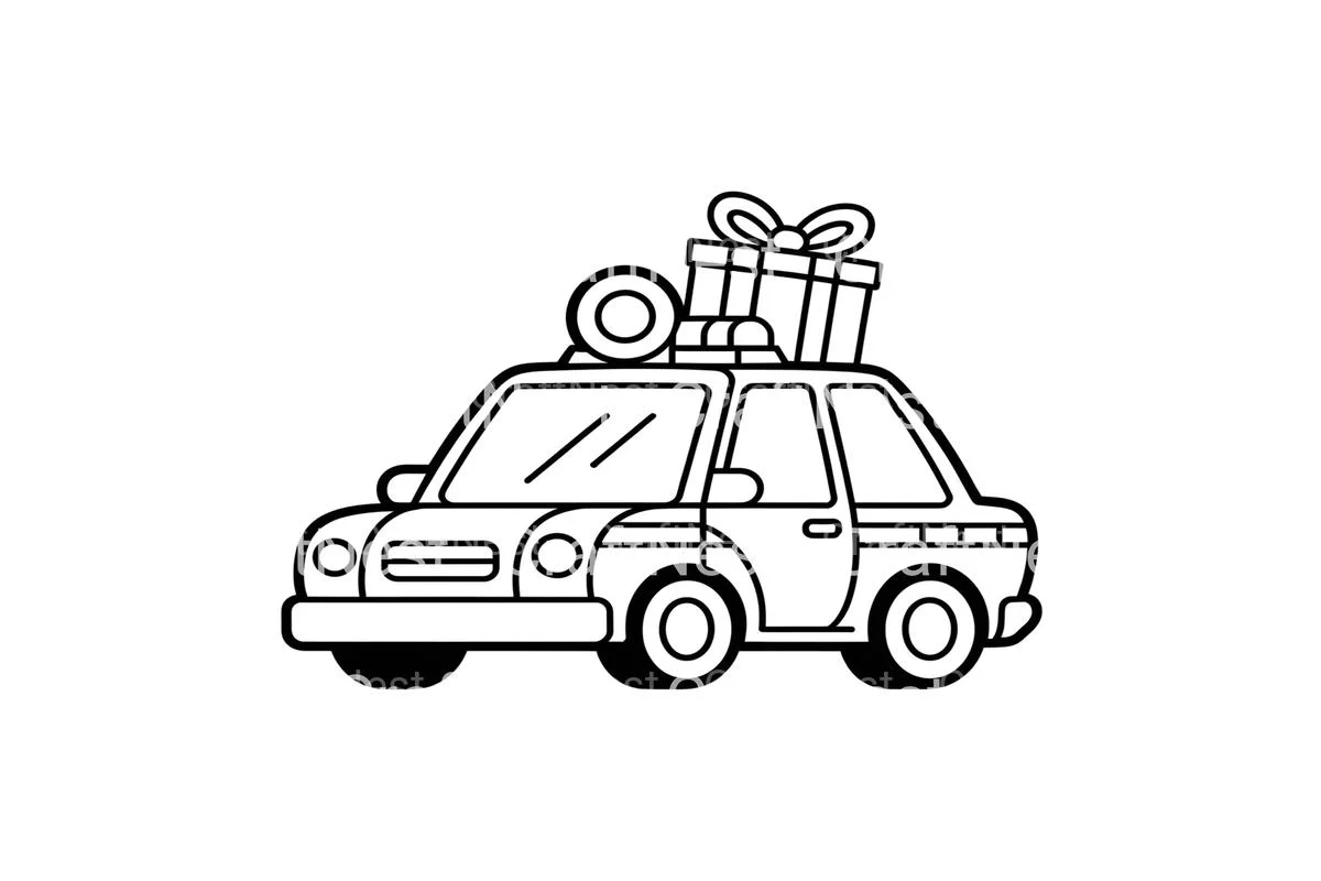 Cars with Gifts Coloring Books - Image 3