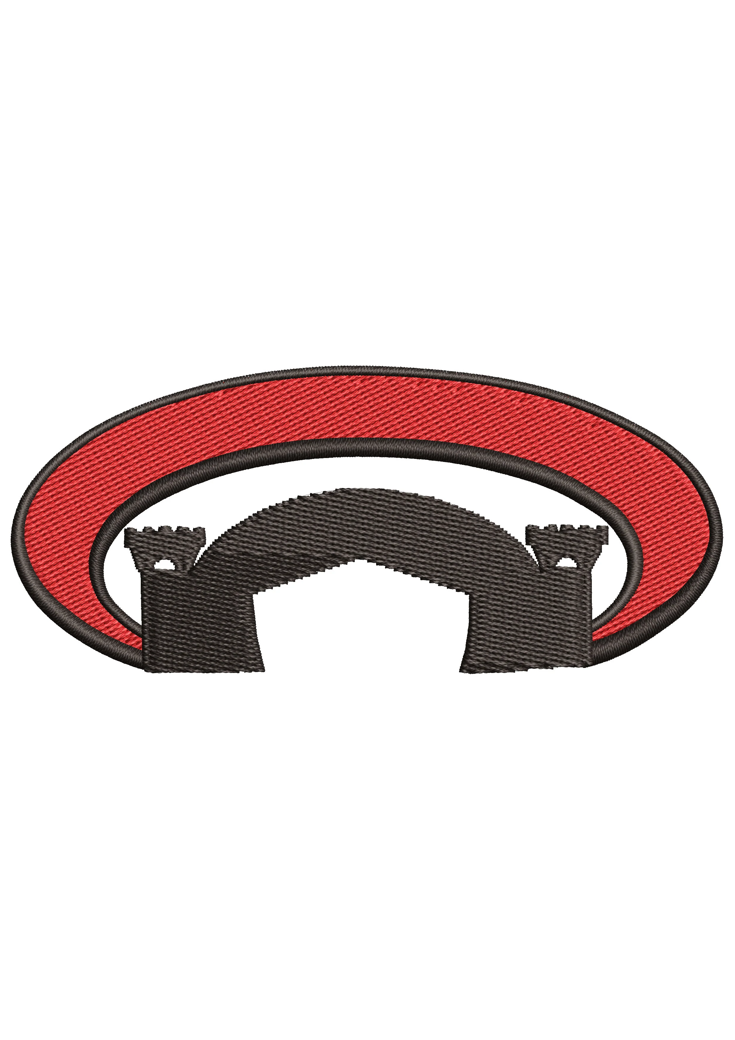 Castle Embroidery Design