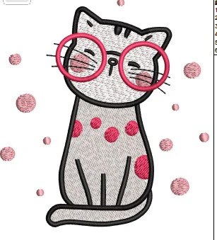 Cat Embroidery Design
