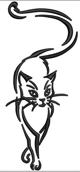 Cat Embroidery Design