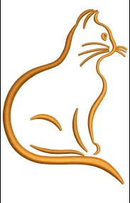 Cat Embroidery Design
