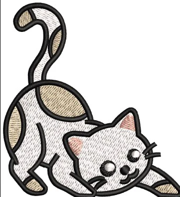 Cat Embroidery Design