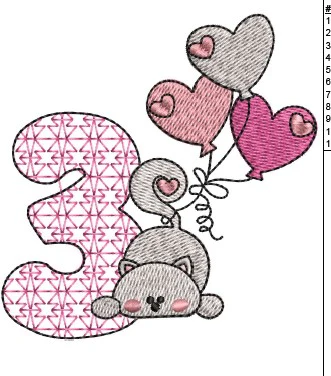 Cat Embroidery Design