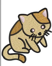 Cat Embroidery Design