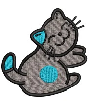 Cat Embroidery Design