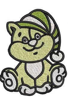 Cat Embroidery Design