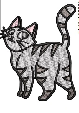 Cat Embroidery Design