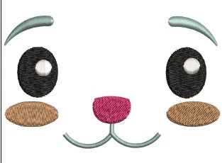 Cat Eyes Embroidery Design