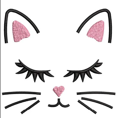 Cat Eyes Embroidery Design