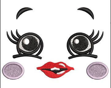 Cat Eyes Embroidery Design