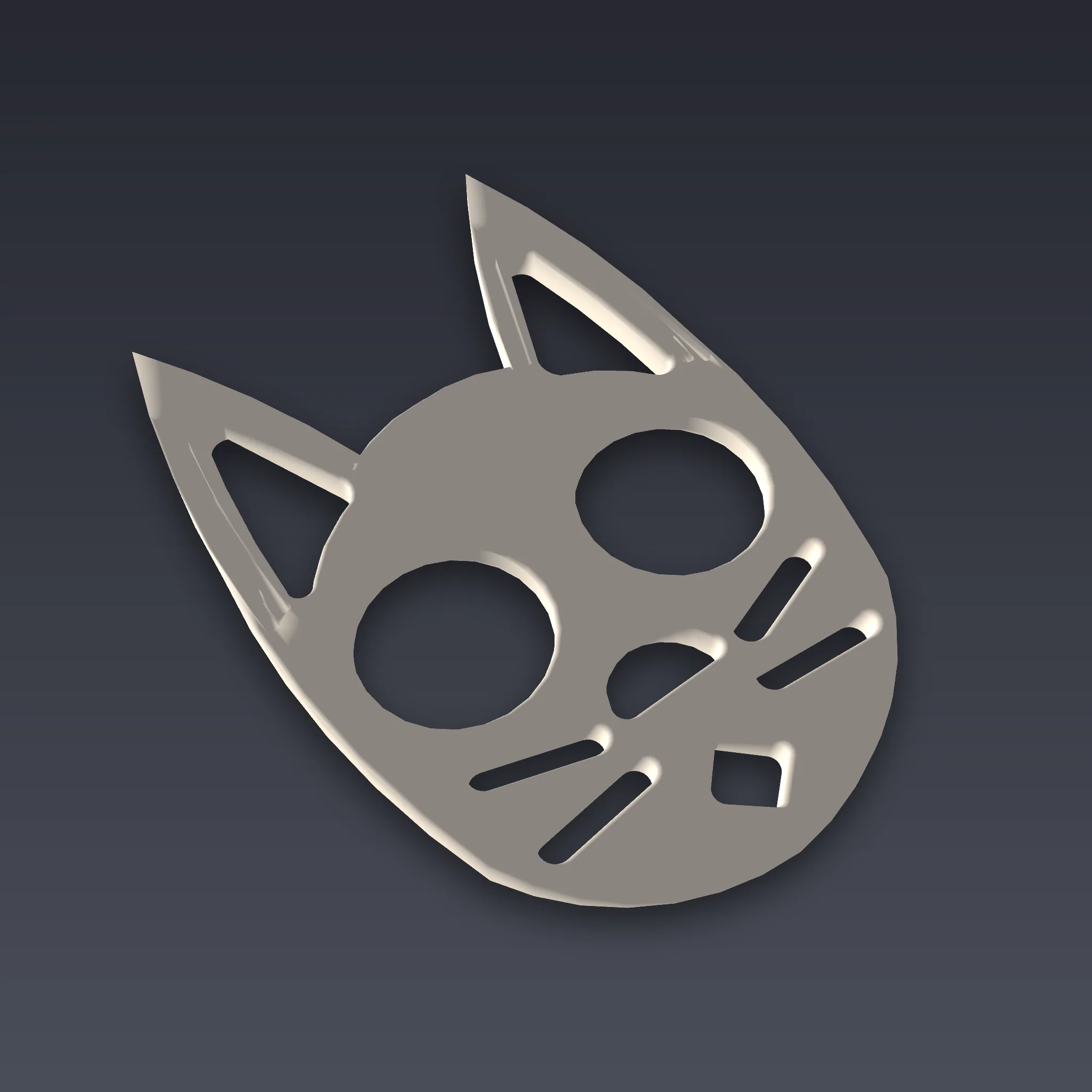 Cat Self Defense Keychain 3D Print STL File - Image 2