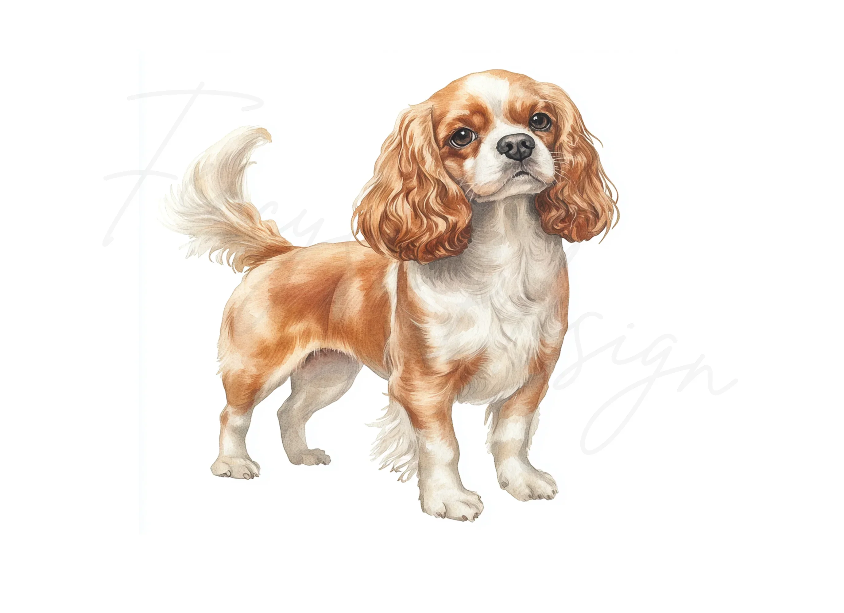 Cavalier King Charles Spaniel Clipart Bundle - Image 3