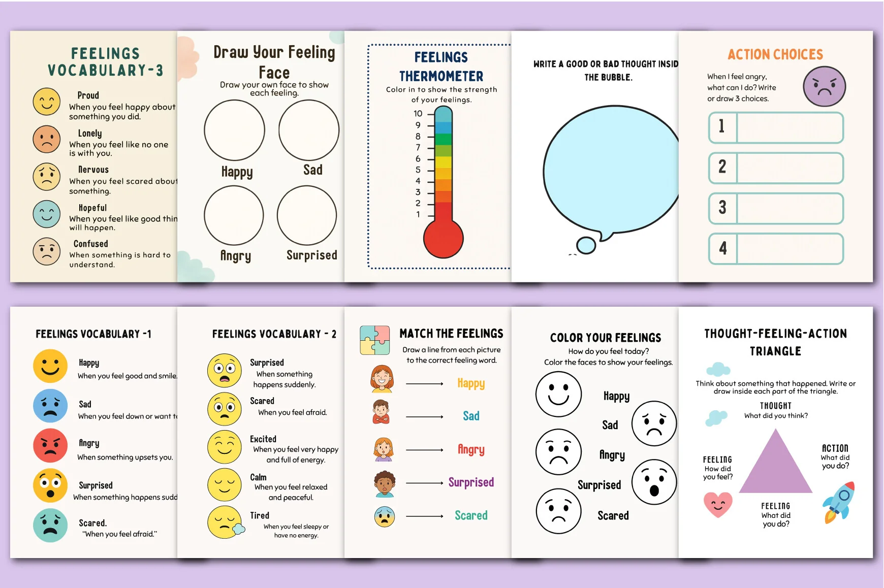 CBT Worksheets for Kids Planner - Image 2