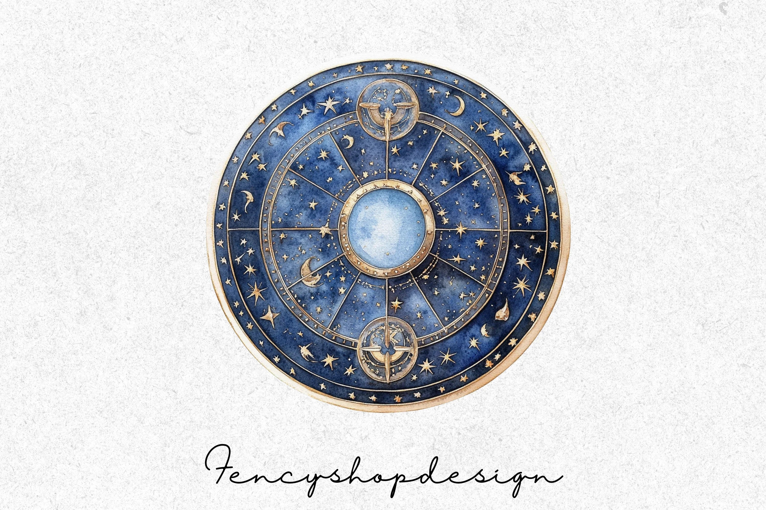 Celestial Astrology Clipart Bundle - Image 4
