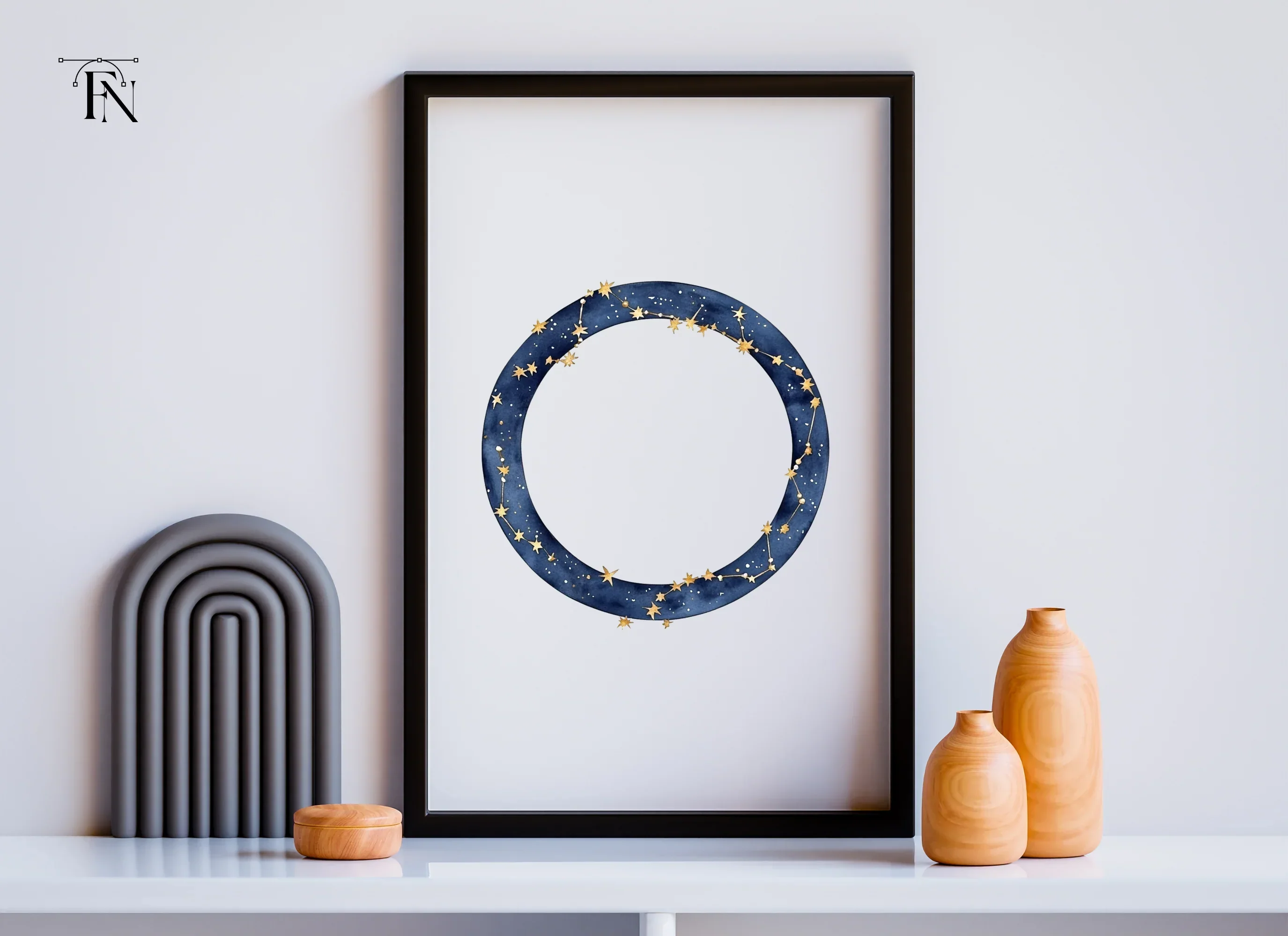 Celestial Constellation Frame Clipart Bundle - Image 6
