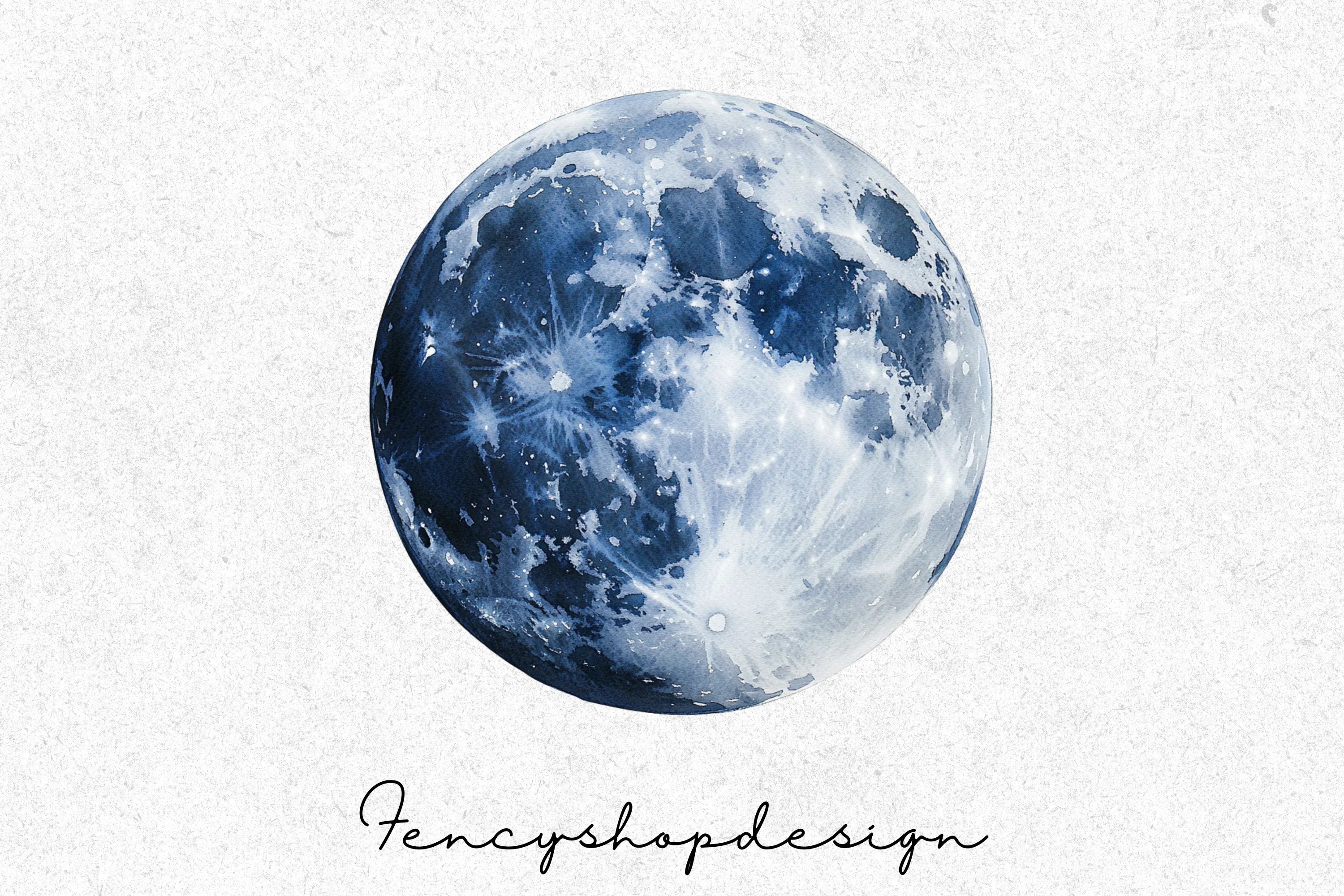 Celestial Moon Clipart Bundle - Image 4
