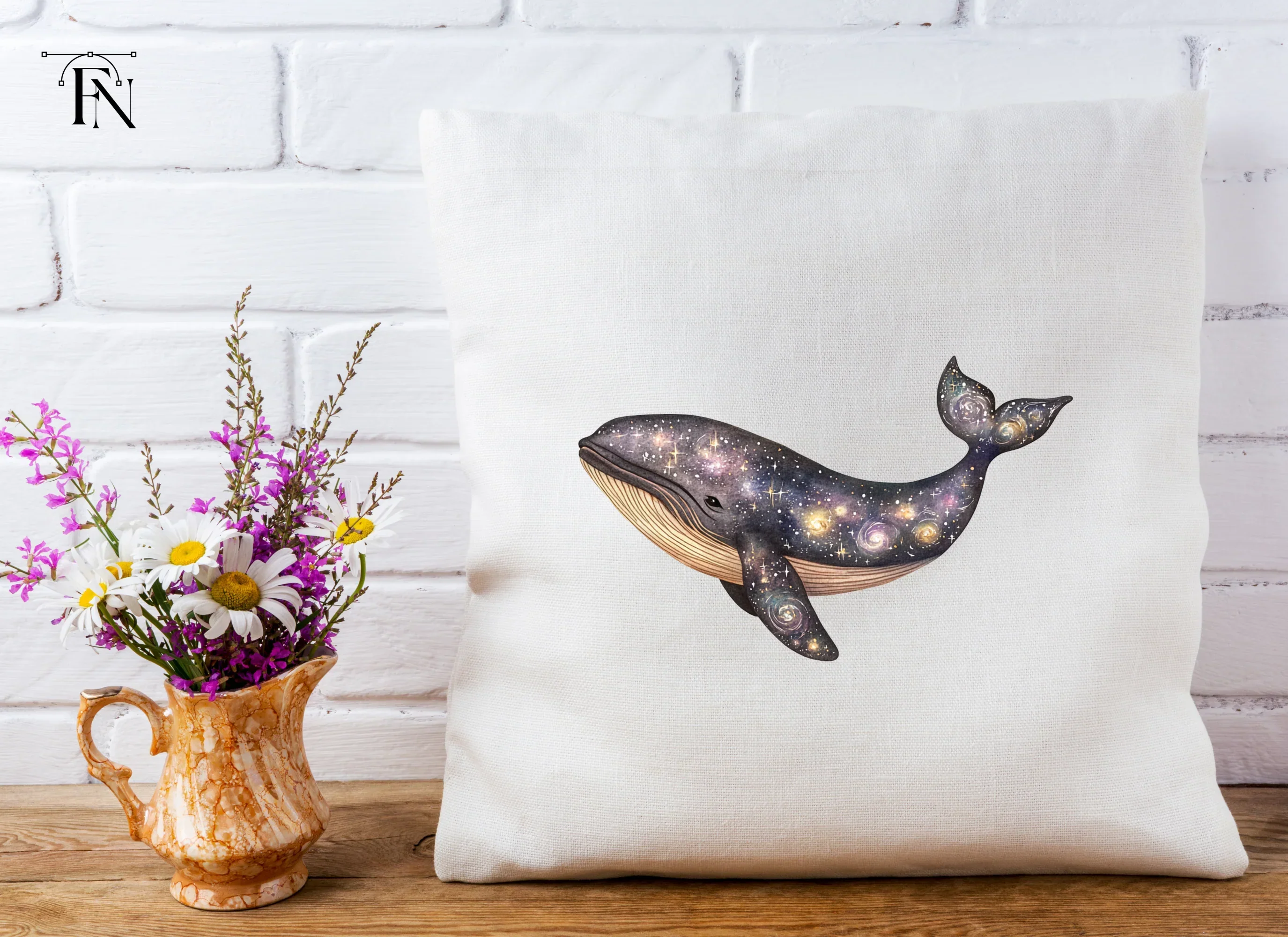Celestial Whale Clipart Bundle - Image 5