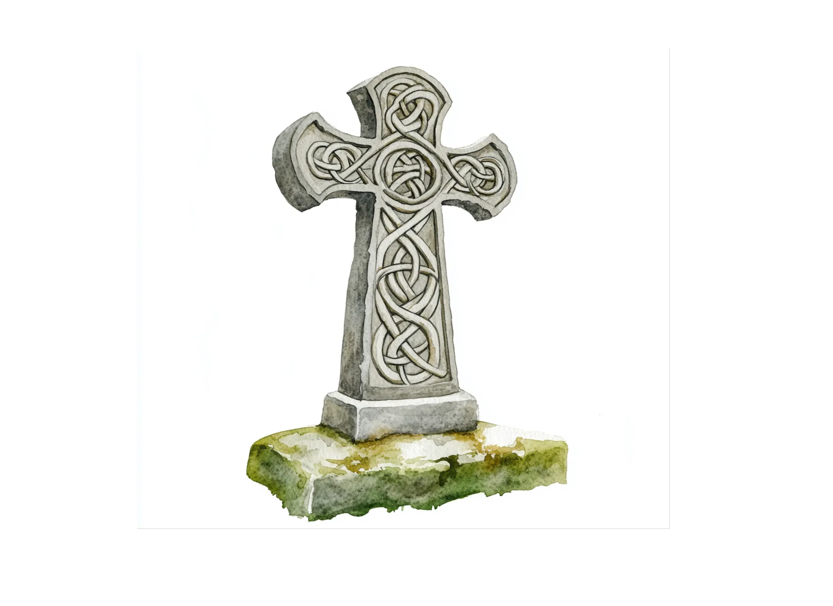 Celtic Cross Gravestone Clipart Bundle - Image 3