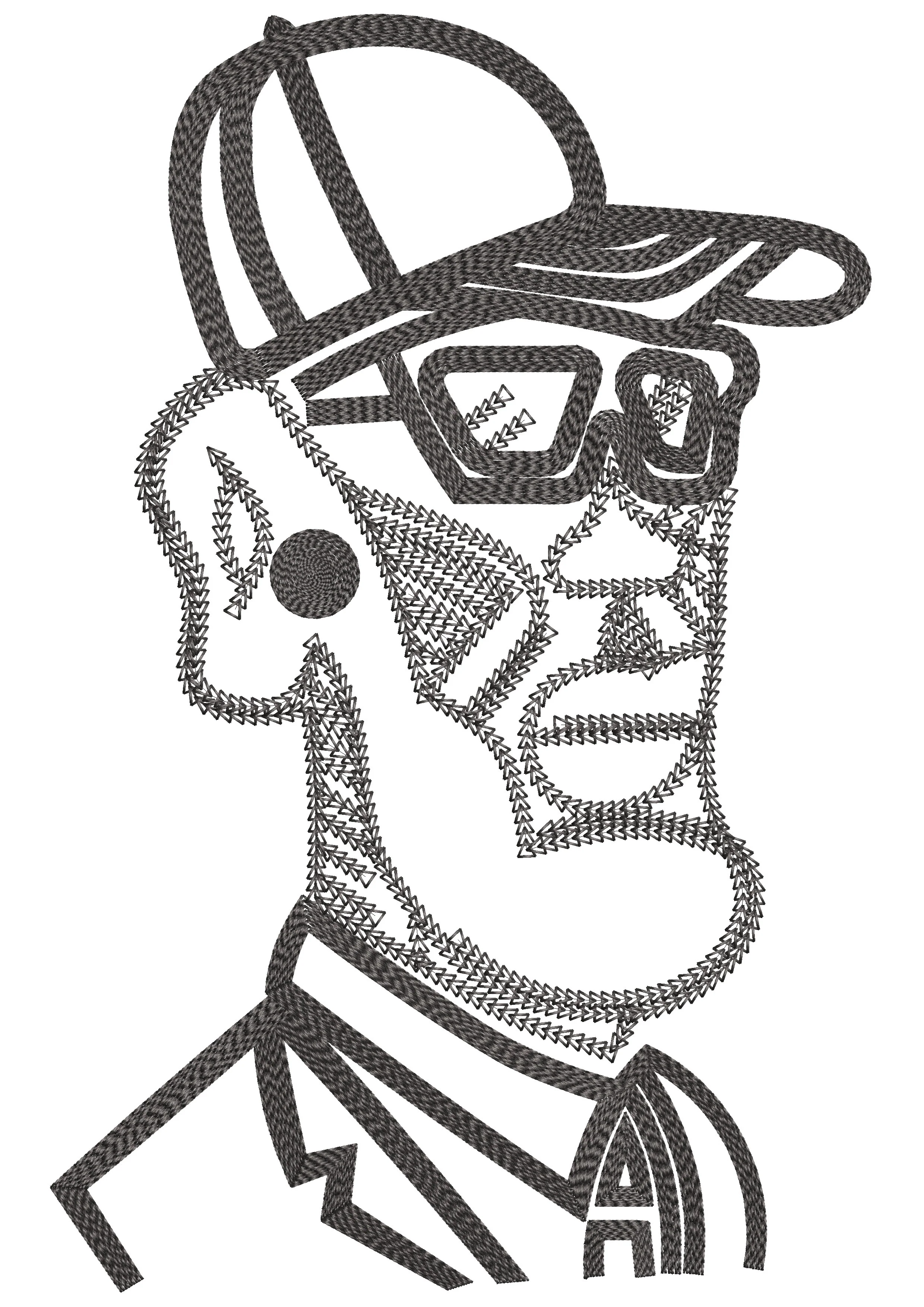 Chainstitch Embroidery Design