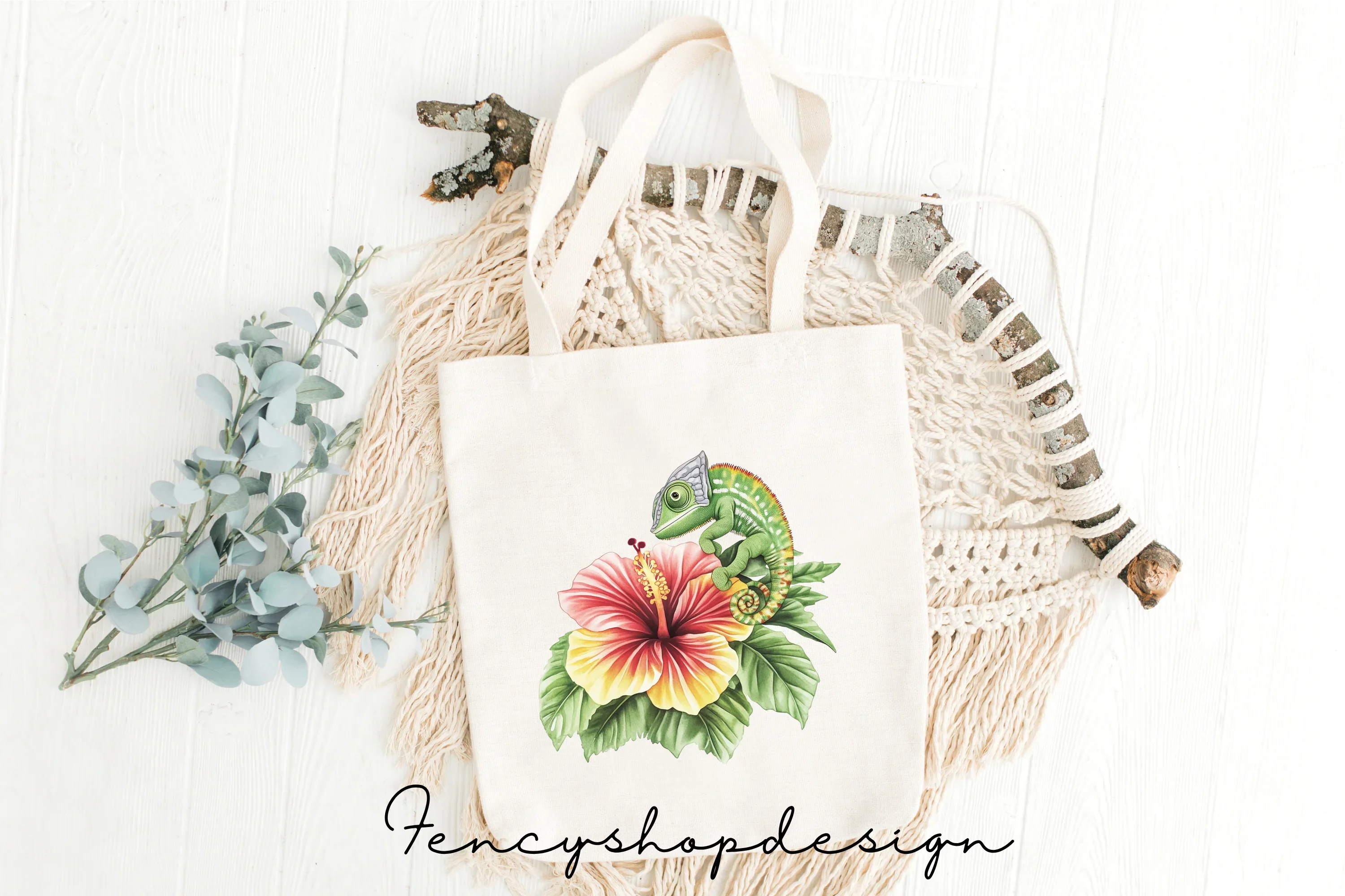 Chameleon Floral Clipart Bundle - Image 2