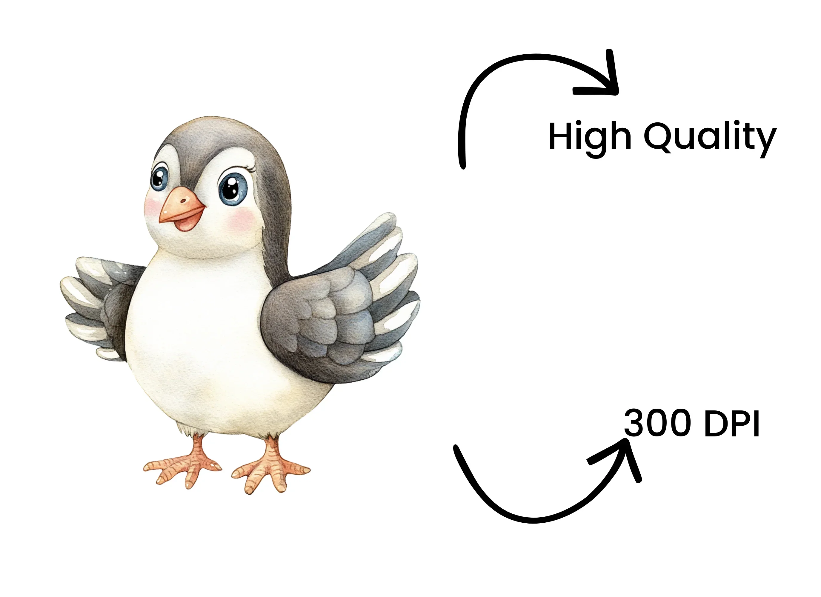 Charming Baby Bird Clipart Bundle - Image 4
