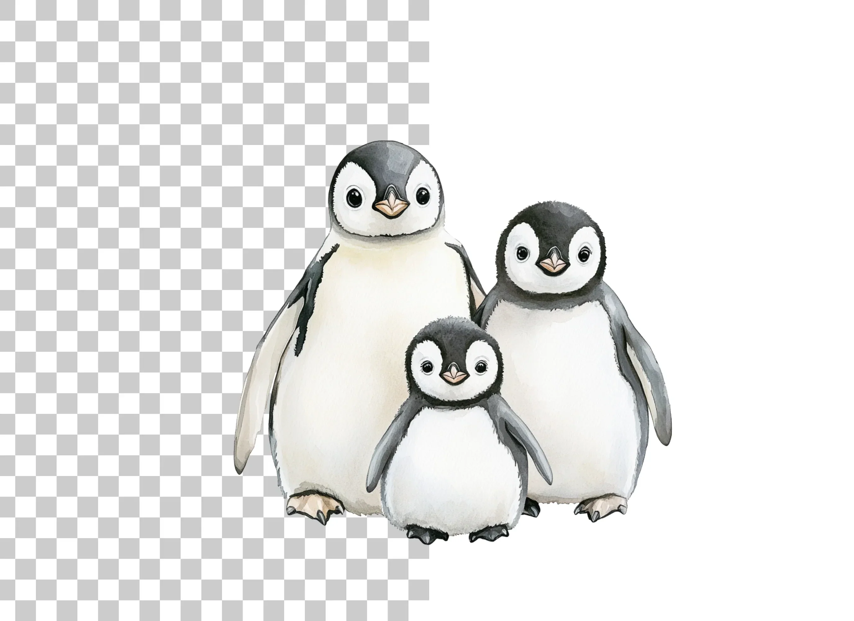Charming Baby Penguin Clipart Bundle - Image 2