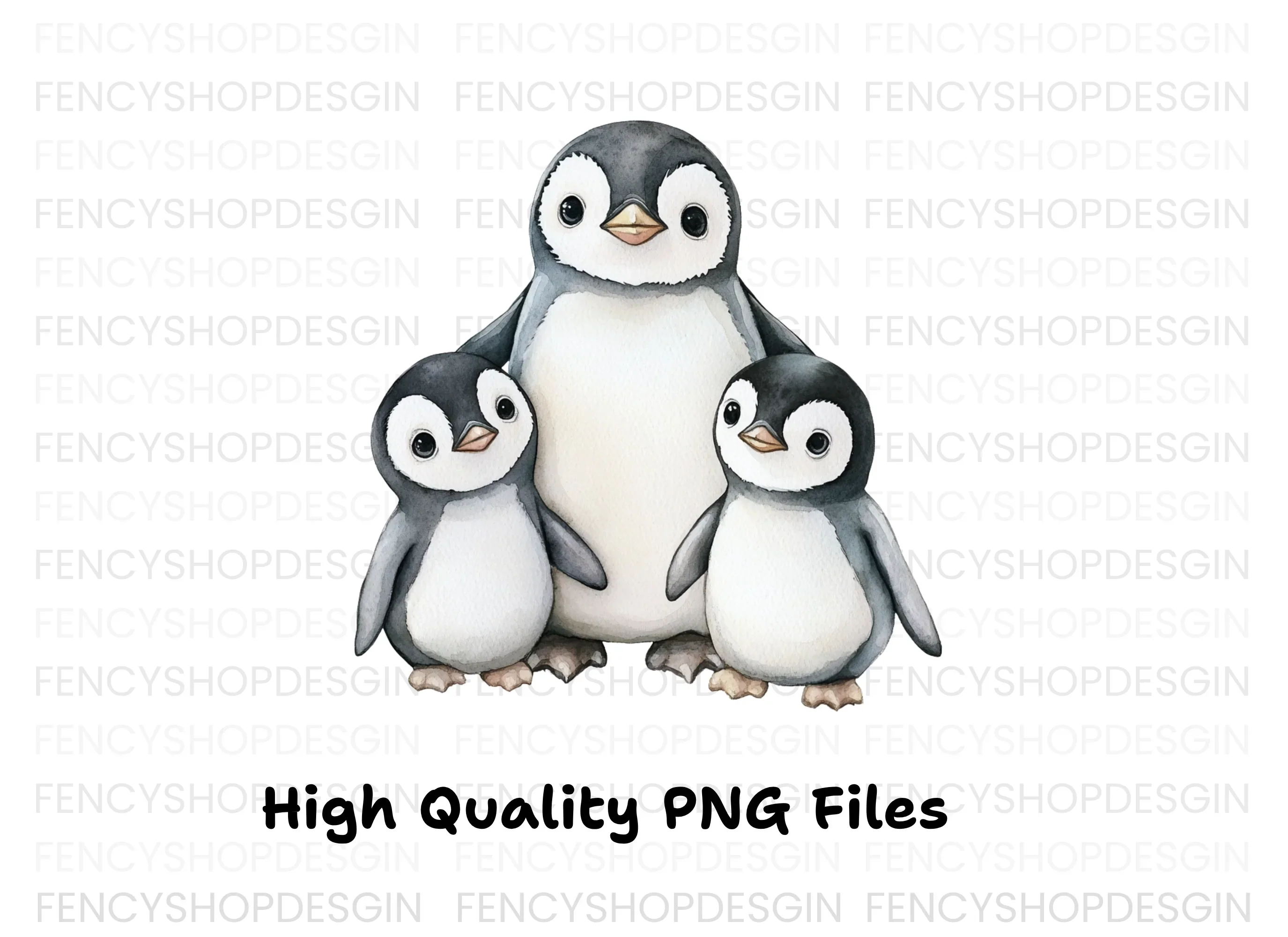 Charming Baby Penguin Clipart Bundle - Image 3