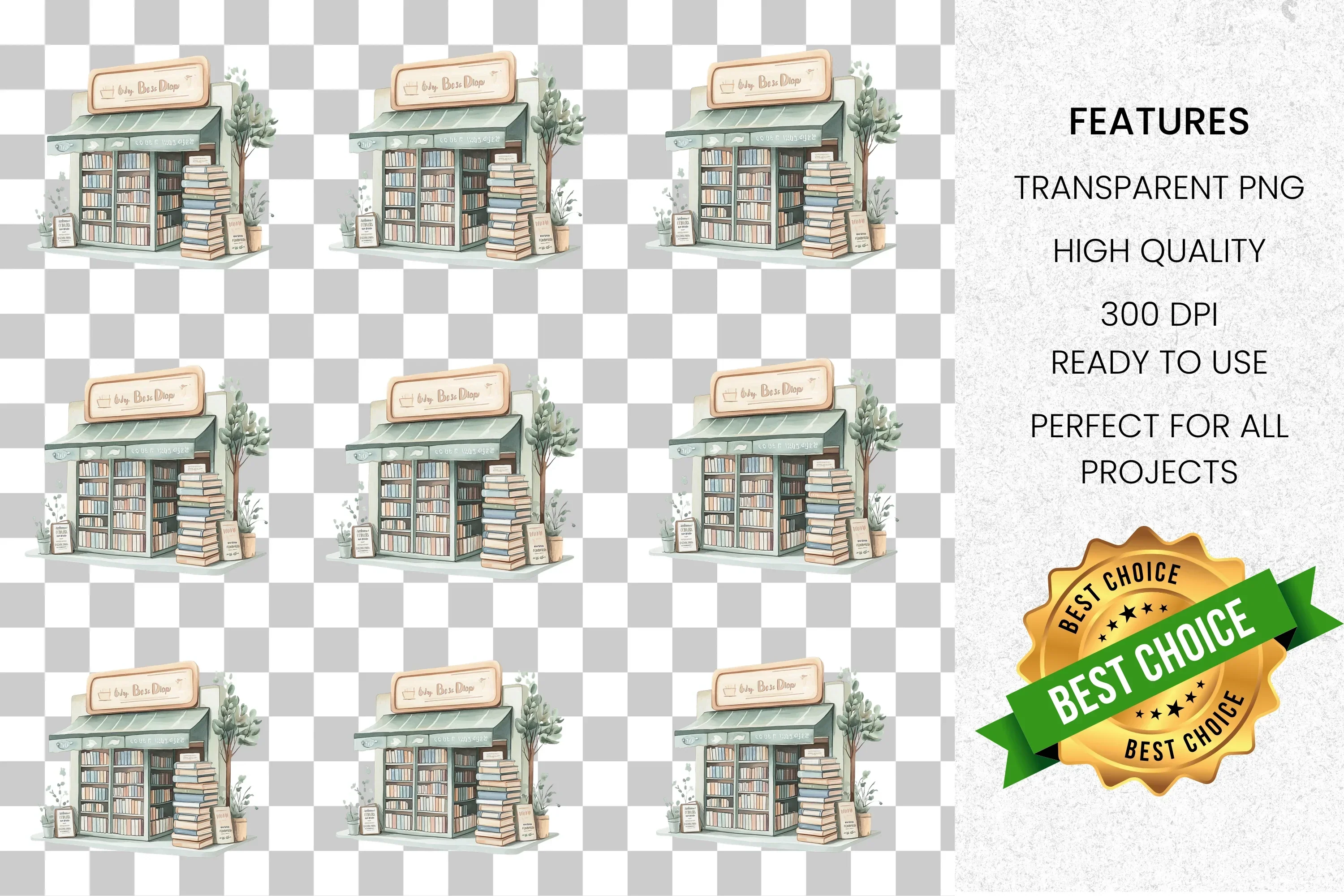 Charming Boutique Shop Clipart Bundle - Image 2