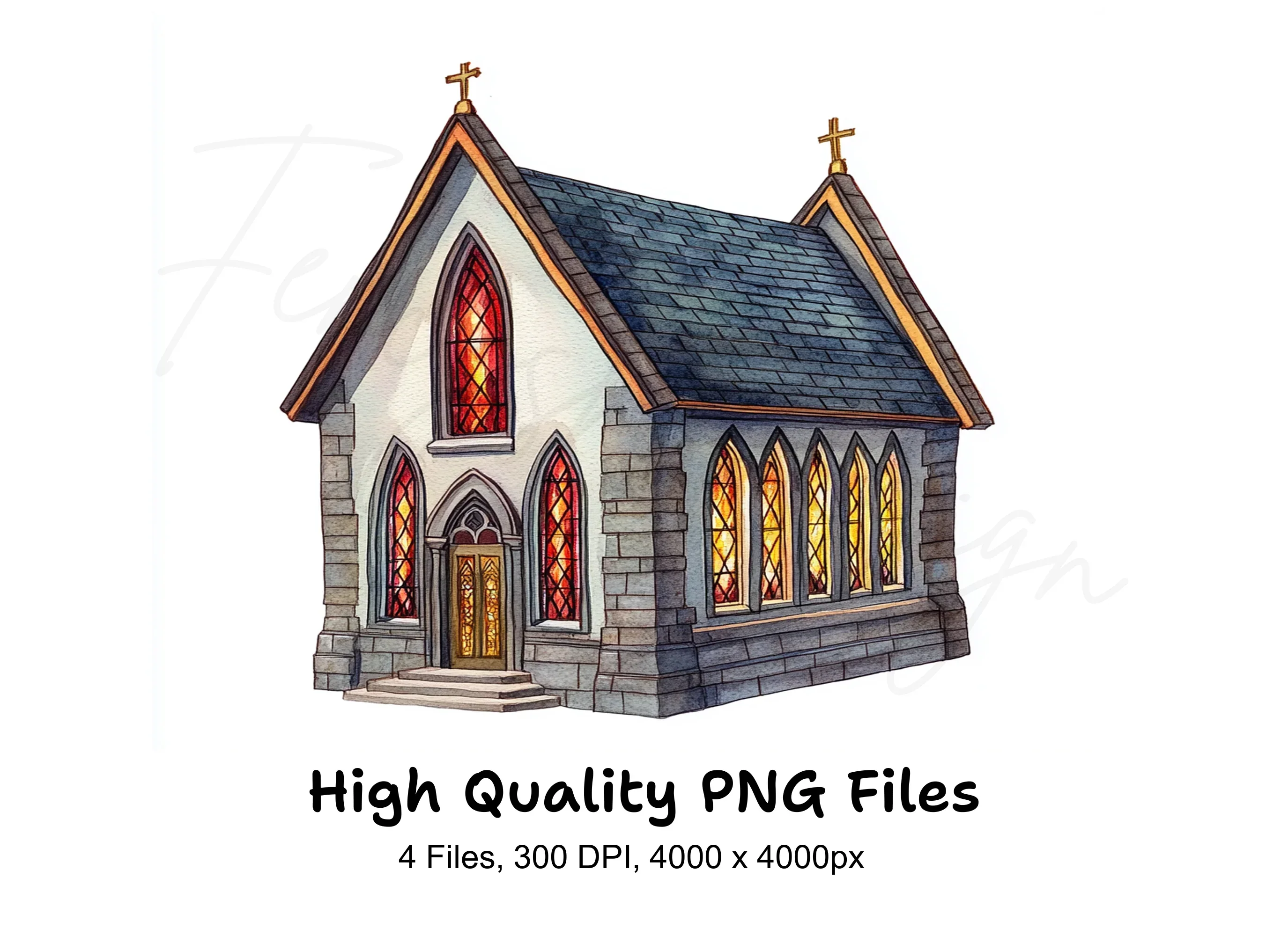 Charming Church Clipart Bundle