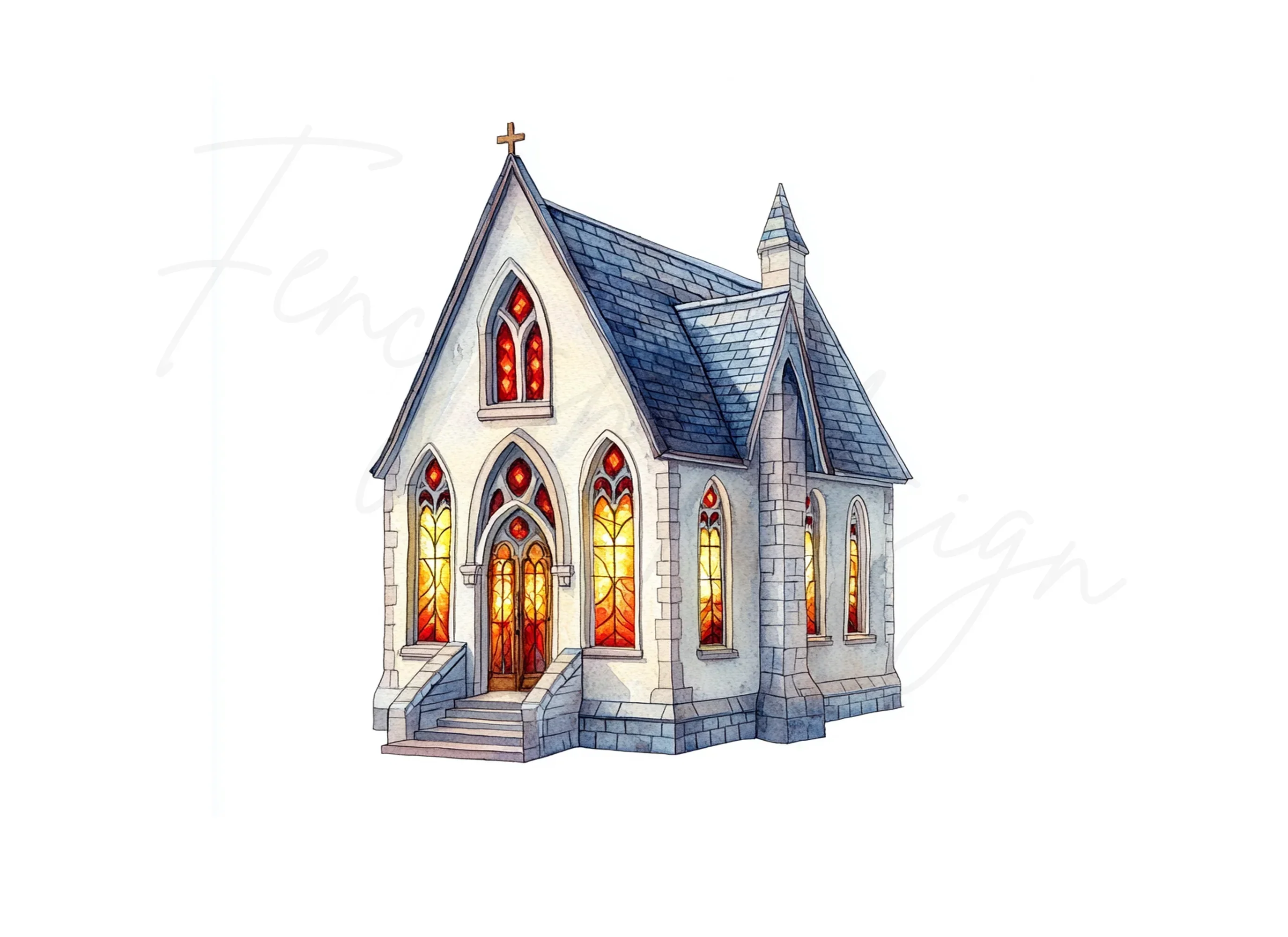 Charming Church Clipart Bundle - Image 3