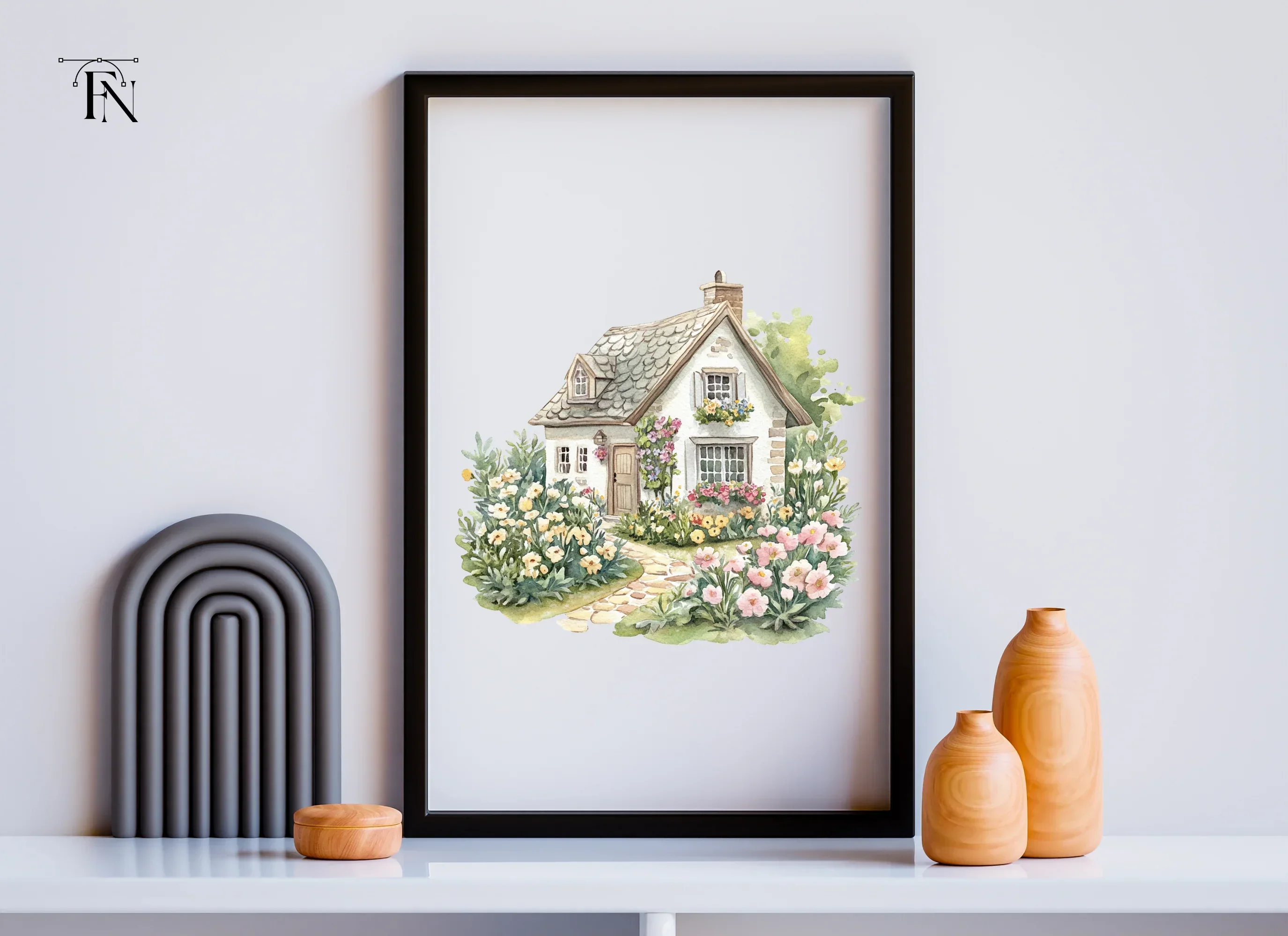 Charming Cottage Clipart Bundle - Image 4