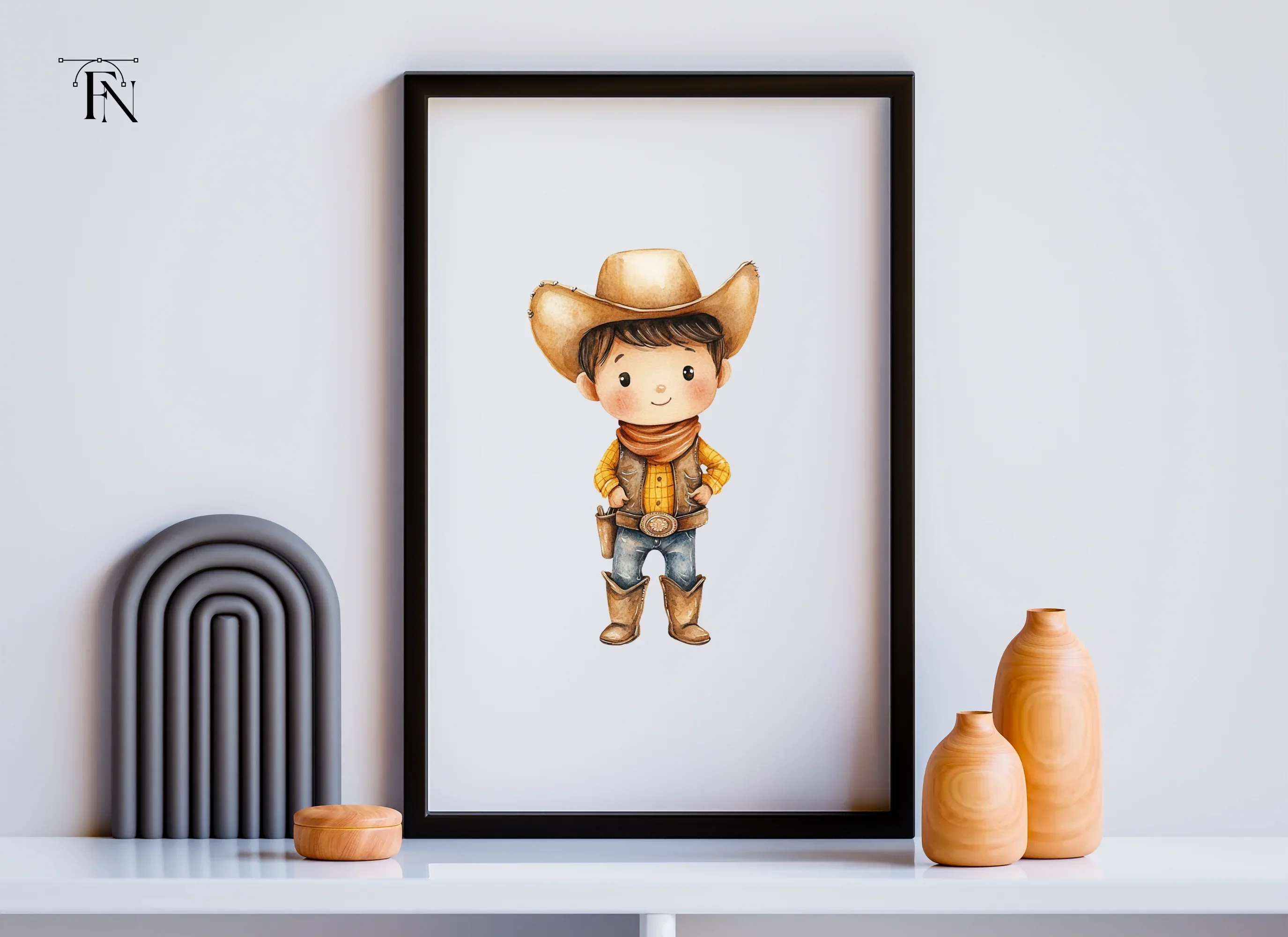 Charming Cowboy Clipart Bundle - Image 5