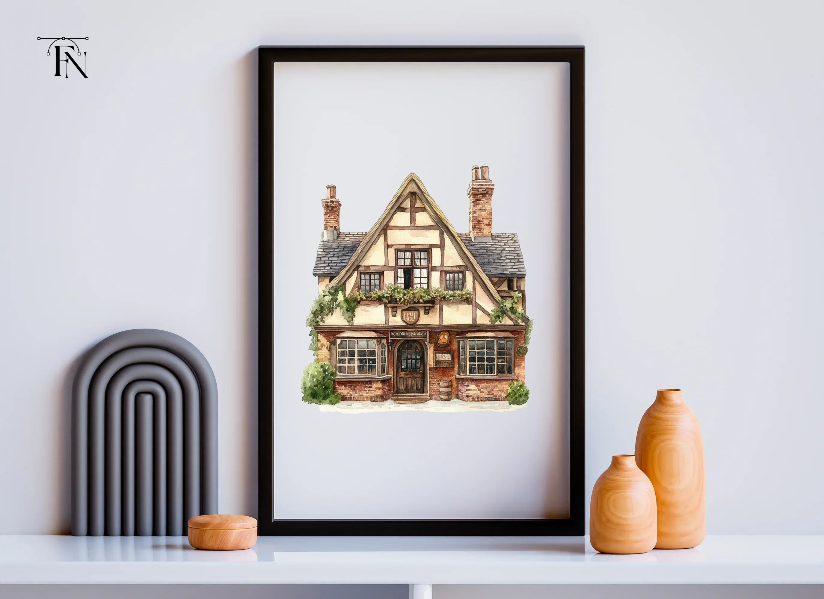 Charming English Cottage Clipart Bundle - Image 3