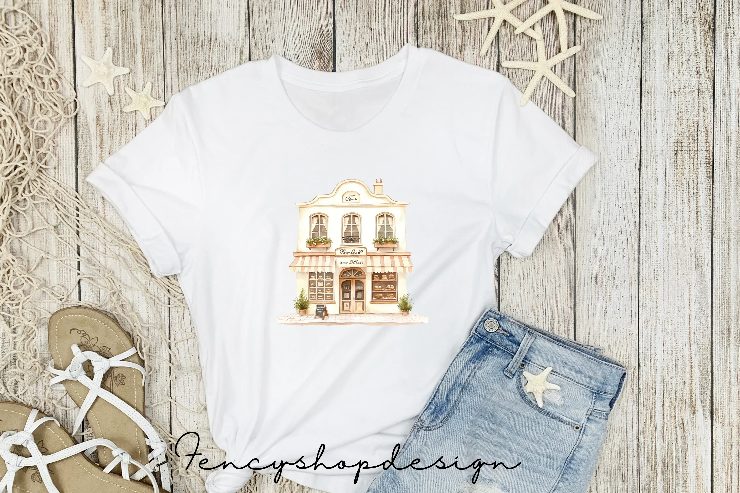 Charming European Shop Building Clipart Bundle - Image 5