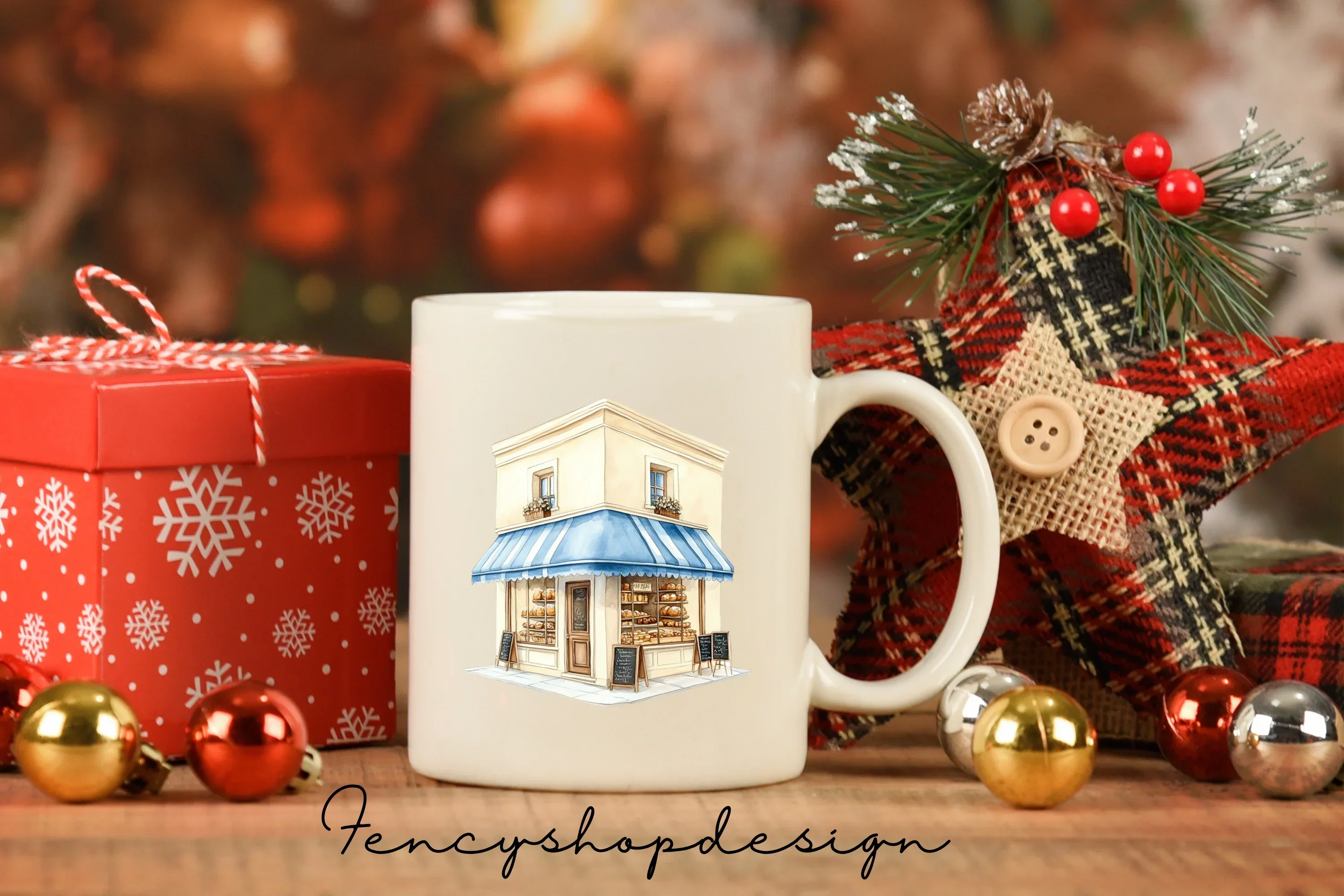 Charming European Shop Building Clipart Bundle - Image 7